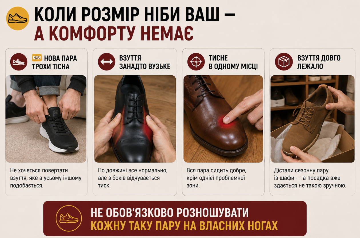 Коли розмір ніби ваш — а комфорту немає