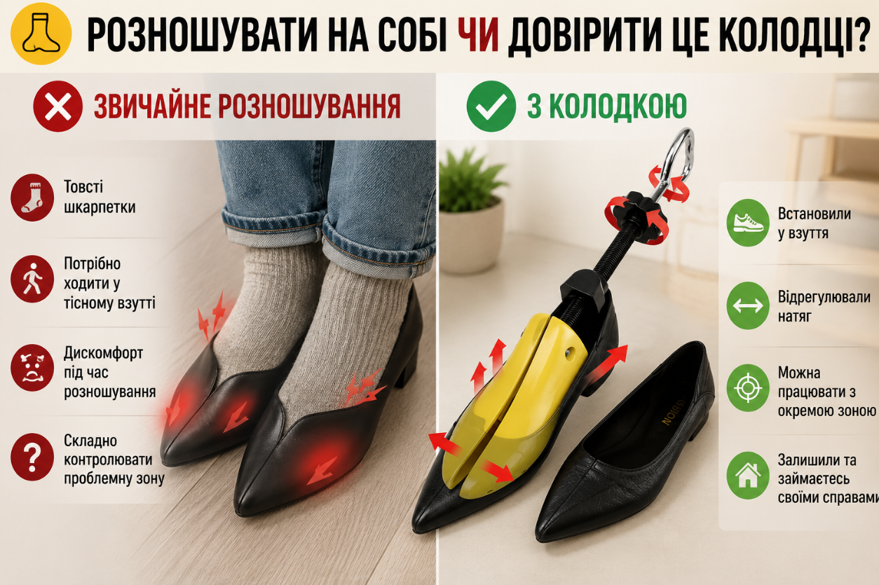 Розношувати на собі чи довірити це колодці