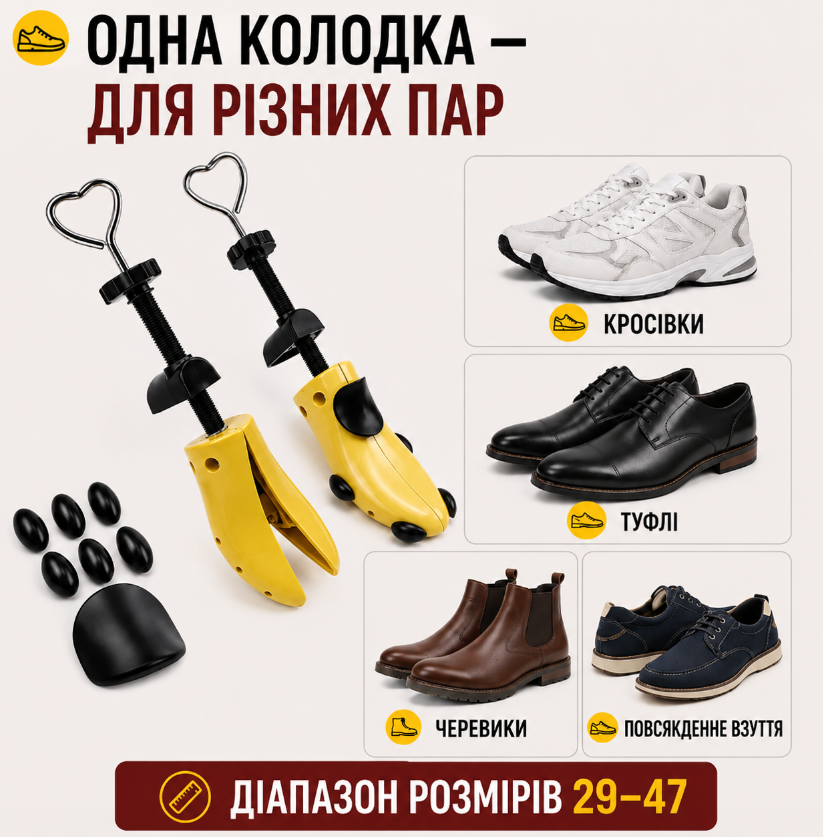 Одна колодка — для різних пар